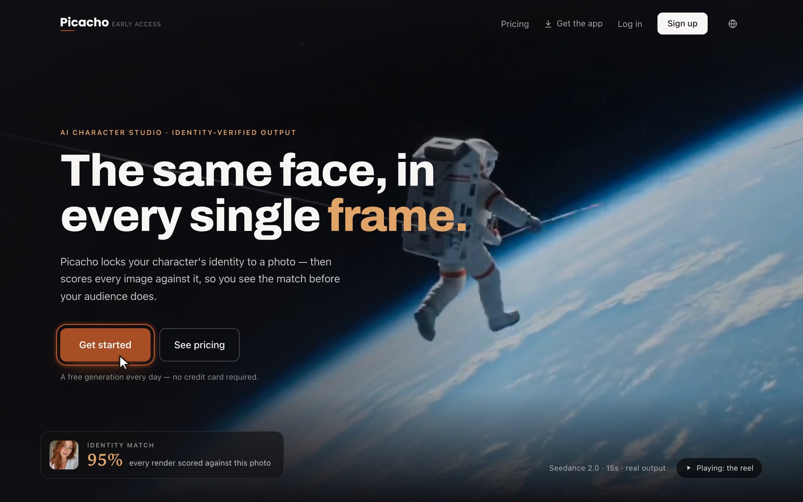 Start on the homepage